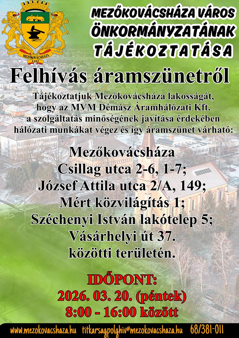 aramszunet 2026.03.20